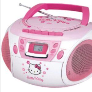 hello kitty radio and cd player plays fm and am